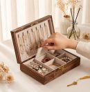 Vintage wooden decorative storage box